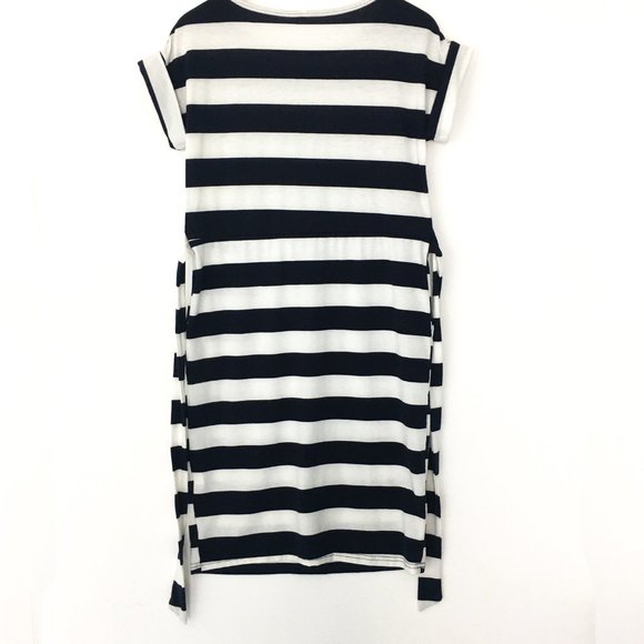 Palinda Striped Short Sleeve Pencil Dress w/ Belt (M) - Picture 10 of 16